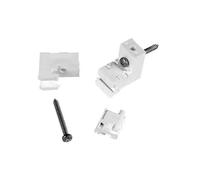 SupaDec Universal Curtain Track Brackets White Drape Rail Support Fixing Fittings