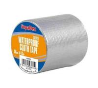 Supadec Waterproof Cloth Tape Silver, 48mm X 4.5M - Heavy Duty Self-Adhesive Gaffer Tape For Repairs - Sealing & Diy Use