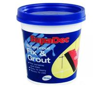 Supadec Waterproof Tile Fix & Grout White, 500G - Ready-Mixed Adhesive & Grout For Kitchen & Bathroom Tiles - Tile Fixing Adhesive