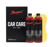 Supagard Premium pH Neutral Car Wash Shampoo Pack (2 x 500ml) - Highly Concentrated, Bio-Degradable Formula for Streak-Free, Glossy Finish - Includes Ridgeback Sponge