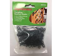 SupaGarden Hanging Basket Chain Black heavy duty 21.5", 4 Strand Chain
