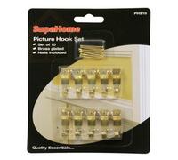 Supahome Picture Hook Set (Set Of 10) Br (3 X 15.5 X 1.4Cm)