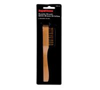 Supahome Suede Brush With Brass Bristles Cleans & Repairs Shoes Boots Coats