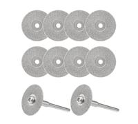 SUPAIDM sourcing map 10pcs 22mm Diamond Coated Rotary Cut Off Grinding Wheel Discs W 1/8" Mandrel