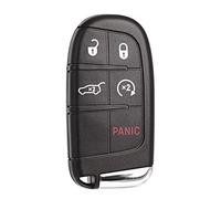 SUPALAND Car Key Fob Replacement Fits for Jeep Grand Cherokee 2014-2022 Dodge Durango Push Start 5 Buttons Keyless Entry Remote Control 68143505AC M3N-40821302 68150061