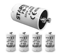 Supalec 10 Pack Glow Starter Switches, 4-65W, 220-240V, White, Manual, IP54 Rated