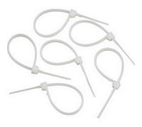 Supalec Cable Ties (Pack Of 100) White (3.6mm X 100mm)