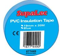 Supalec Pvc Insulation Tapes (Pack Of 10) Blue (19mm X 20M)