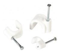 Supalec Round Cable Clips White (3.5mm)