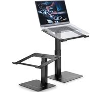 supamir Adjustable Laptop Stand for Desk, DJ Laptop Riser, Standing Desk Converter, Support Working on Computer Sitting/Standing, Compatible with MacBook, Dell, HP and All 13"-16.5" Notebooks, Black