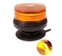 SUPAREE 12/24V Emergency Strobe Beacon Light Magnetic Flashing Warning Lights LED Amber Strobe Roof Lights E-MARK with Cigarette Lighter 12 Flashing Modes IP67 for Vehicle Truck Tractor