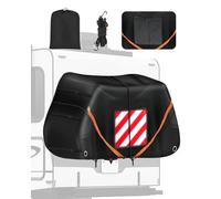 SUPAREE 3 Bikes Bicycle Covers Outdoor Storage Bike Cover Waterproof Bike Covers for Transport 3 Bikes 420D Oxford Heavy Duty for Motorhome Caravan Car Hitch Travel Camping