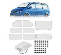 SUPAREE 8Pcs T5 Windscreen Frost Cover T6 Camper Van Blackout Window Covers Campervan Windscreen Cover Internal for Winter Snow Ice Protection (LWB T5 T6)