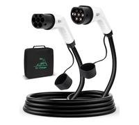 SUPAREE EV Charging Cable 32A 22KW EV Charging Cable 5M EV Charger Cable Type 2 to Type 2 Mode 3 CCS 2 Three Phase for Electric Vehicles with Storage Bag IP55 Waterproof