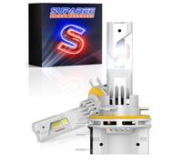 SUPAREE H15 LED Headlight Bulbs 12V H15 LEDBulb Canbus 6500K 12000LM 50W
