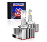 SUPAREE LED D1S Canbus D1R Bulb D1S LED 35W 20000LM with Cooling Fan 1:1 Mini Size Xenon HID Replacement Bulb Conversion Kit for Car IP68 Waterproof Plug and Play 2Pcs