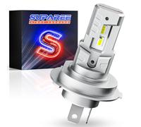 SUPAREE Motorcycle Headlight Bulb 9003 H4 Headlight Bulbs H4 LED Bulb Motorcycle 10000LM DC9-12V Hi/Lo beam 1:1 Plug and Play for Motorbike IP68 Replacement for Halogen 1pc
