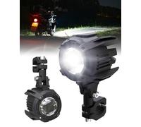SUPAREE Motorcycle Headlight LED 12V Motorcycle Spotlights LED 7800LM 6500K | Motorcycle Auxiliary LED Lights con Bracket Universal 7800LM 6500K IP68 for Motorbike ATV SUV Truck 2Pcs
