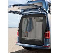 SUPAREE T5 T6 Campervan Mosquito Nets Van Bug Screen Van Screen Rear Door with Zipper Closure & Hook & Loop Fastener for Camper Travel Camping 6'x 5' (Black Mesh)