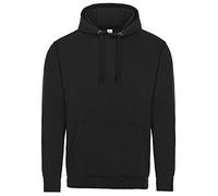 SupaSoft Hoodies, Unisex Pullover Men's Hoodie Large Plus 1 T Shirt Black
