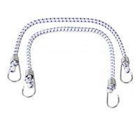 Supatool Bungee Cord Set With Metal Hooks White (900 X 12mm)