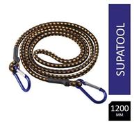 SupaTool Bungee Cord with Carabiner Hooks 1200mm x 8mm