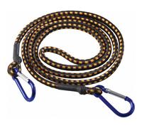 SupaTool Bungee Cord With Carabiner Hooks 60 x 0.8cm in Black | Size: 60 x 0.8 cm Supatool Black 60 x 0.8 cm