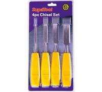 SupaTool Chisel Set (Pack of 4) in Yellow Supatool Yellow