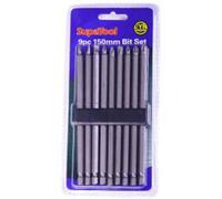 Supatool Drill Bit Set (Pack Of 9) Silver (One Size)