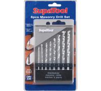 SupaTool Masonry Drill Bit Set (Pack of 8) in Silver Supatool Silver