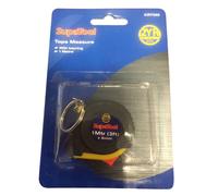 SupaTool Mini Keyring Tape Measure in Black Supatool Black