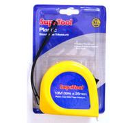 Supatool Plastic Tape Measure Yellow/blue (10M X 25mm)