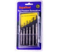 SupaTool Precision Screwdriver Set (Pack of 6) in Black Supatool Black