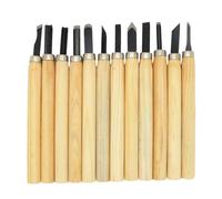 SupaTool Sculptors Wood Chisel Set (Pack of 12) in Cream Supatool Cream