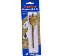 Supatool Titanium Coated Flat Wood Drill Bit Gold (22mm)