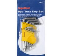 Supatool Torx Key Set (9 Piece) Yellow/silver (One Size)