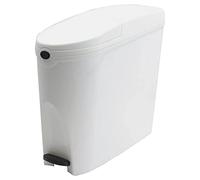 SUPAWASH-PRO Sanitary Bin 20L Slimline Washrooms Toilets Hygienic Disposal Pedal Container Bins for Female Ladies And Baby Hygiene Products - 20 litres White