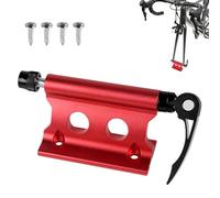 SUPAWAY 1 x Bicycle Fork Mount, Front Fork, Fixed Clip, Aluminum Alloy Bicycle Fork Holder with Quick Release for Truck, SUV and Trailer (Red)