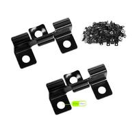 SUPAWAY Pack of 100 WPC Tile Clips WPC Clips 10.5 mm Plank Mounting Clips Stainless Steel Composite Clips for Mounting Decking WPC Decking Clamping Range 10.5 mm, Black