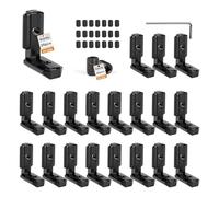 SUPAWAY Pack of 20 Inner Angle Connectors Aluminium Profile 3030 T-Nut 90° L Shape Profile Aluminium Angle T-Slot Corner Connector for 30 Series European Standard Aluminium Profile with 40 Screws