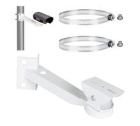 SUPAWAY Universal Surveillance Camera Mount with 2 Adjustable Loops, Diameter 200 mm, Corner Mount for Camera, Vertical Mounting, Pole Mount for Dahua Bullet and PTZ Cameras, Indoor and Outdoor Use