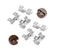 Supaway WPC Clips Pack of 100 Stainless Steel Decking Clips, 6.5 mm, Silver