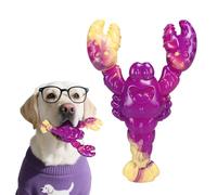 SupaWeiss Dog Chew Toys,21CM Dog Toys Indestructible,Beef Flavor Chew Toys for Medium,Large Dogs,Durable Dog, Indestructible Dog Toy for Teeth Cleaning,Training,Boredom (Lobster)