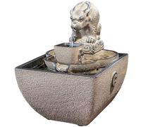 SUPBEI Water Fountains Indoor Living Room Flowing Decoration Study Chinese Style Creative Fountain Waterfall Decor for Home Office Bedroom Living Room,Small