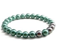 SUPBOMM Football Collection Beaded Bracelet, Natural Stone Bracelets, Handmade Gifts for Men Women, Free Size (6.5" - 8.5"), Stone, Pearl