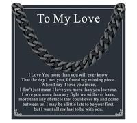 Supcare Black Cuban Chain for Men, 20" Black 7mm, Medical-Grade 316L Stainless Steel, Hand Polishing, Maintenance-Free, Jewelry Gift for Love, Birthdays & Christmas