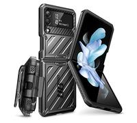 SUPCASE Case for Samsung Galaxy Z Flip 4 5G (2022), Folding Protection Dual Layer Rugged Shockproof Case [Unicorn Beetle Pro] with Belt Clip (Black)