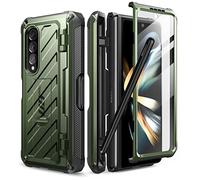 SupCase Case for Samsung Galaxy Z Fold 4 5G (2022), Shockproof Mobile Phone Case Bumper Case, Robust Protective Case [Unicorn Beetle Pro] Integrated Screen Protector & Stand S Pen Slot (Green), Galaxy