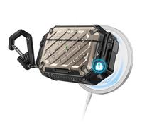 SUPCASE for AirPods Pro 3 Case [IP68 Waterproof] 1-Piece Integrated Cover with Soft Silicone Interior, Wireless Charging, Military-Grade Hard Shell with Lock & Carabiner (Desert)