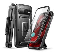 SUPCASE for Google Pixel 11 Pro Case with Built-in Screen Protector, Black | Built-in Kickstand, 360° Rotating Belt Clip, Rugged Anti-Scratch Full Body Case, Military-Grade Protection,Unicorn Beetle Pro